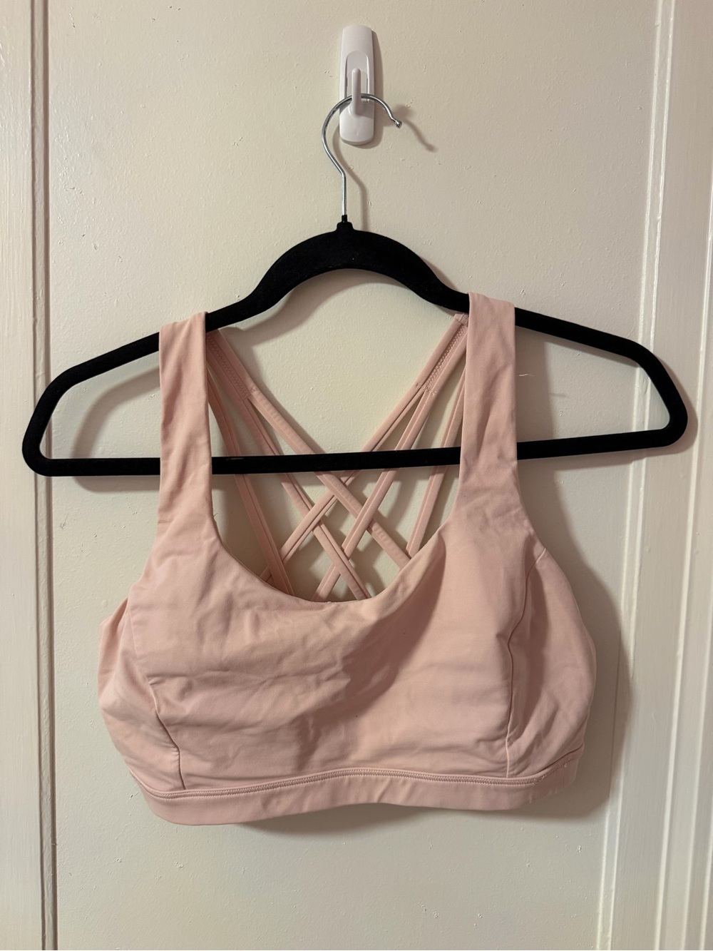 lululemon athletica Blush Pink Crisscross-Back Sports Bra